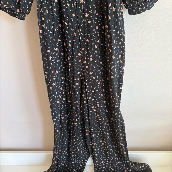 Floral Black Jumpsuit size 4 madewell - Picture 5 of 7